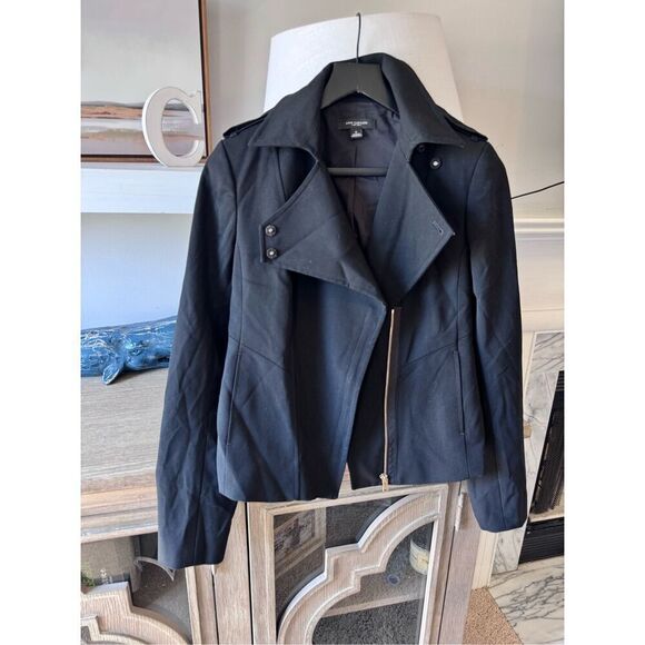 Ann Taylor Moto Jacket in Black Size 4 - Picture 2 of 12